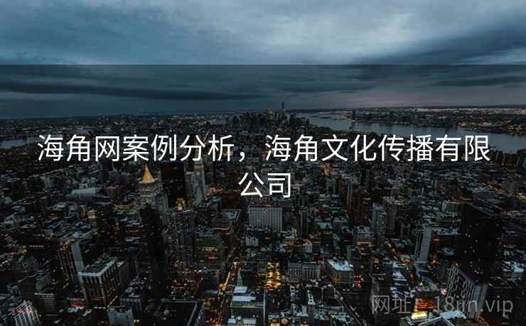 海角网案例分析，海角文化传播有限公司