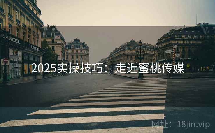2025实操技巧：走近蜜桃传媒