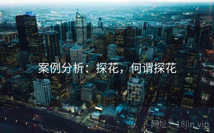 案例分析:探花,何谓探花 案例分析:探花,何谓探花