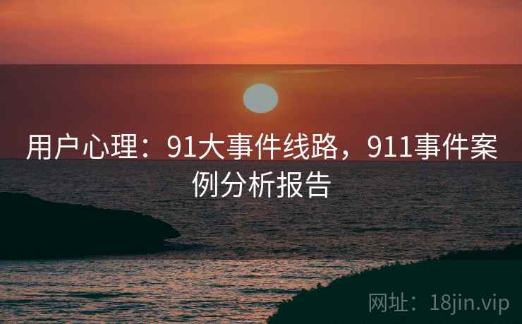 用户心理：91大事件线路，911事件案例分析报告